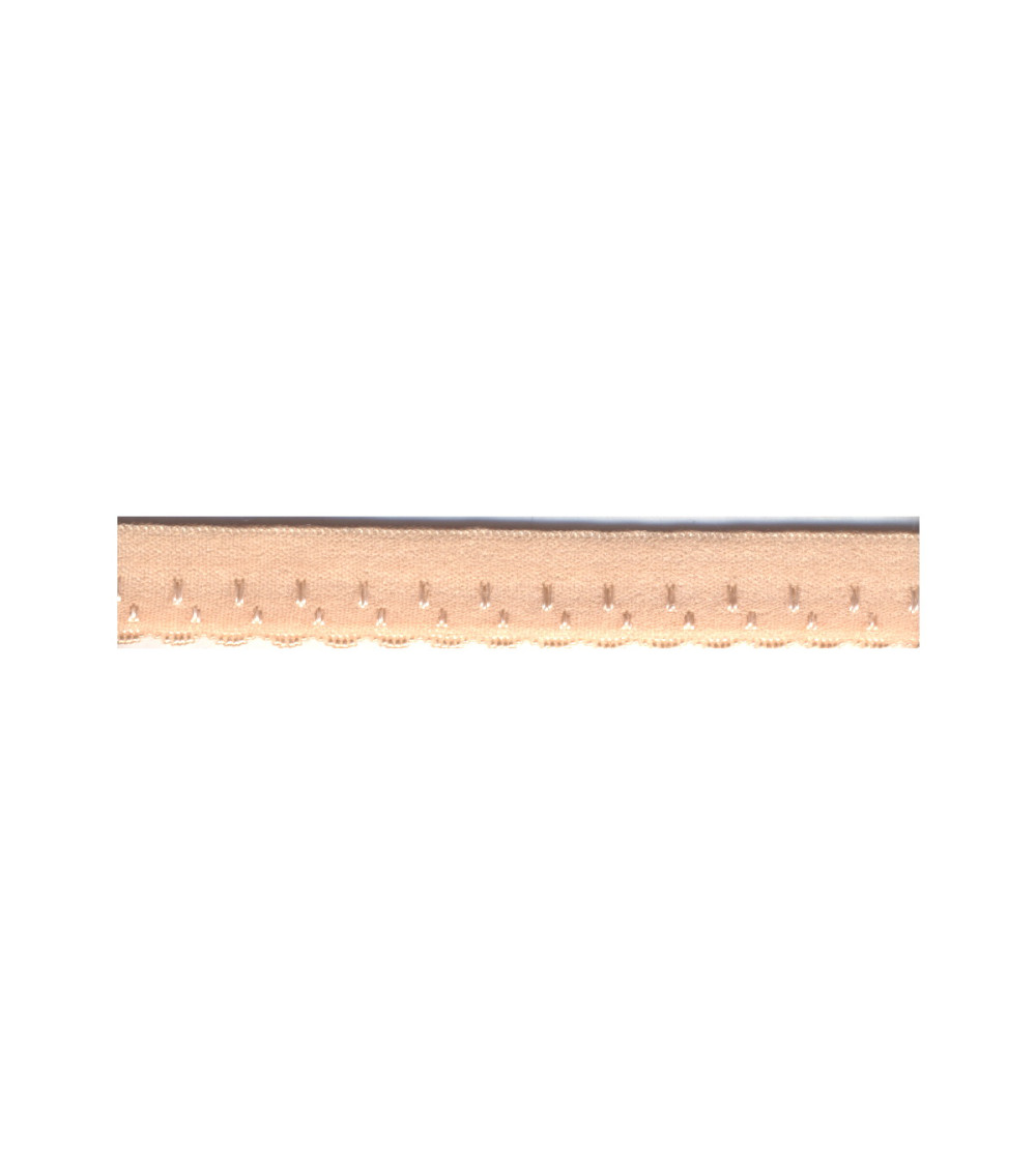 Bobine 25m élastique lingerie 11mm Beige 11mm