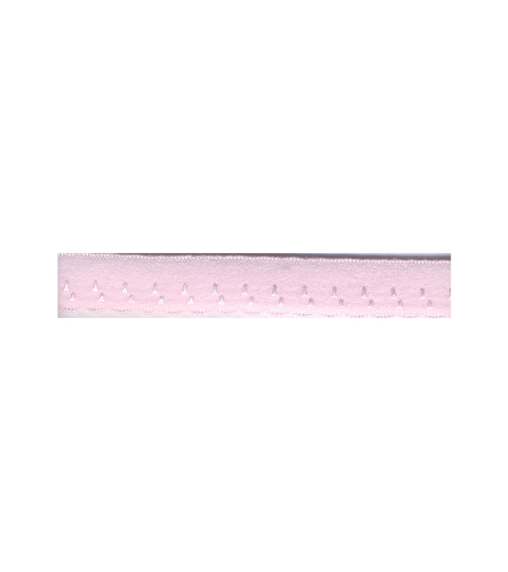 Bobine 25m élastique lingerie 11mm Rose Clair 11mm