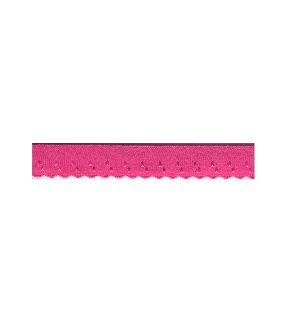 Bobine 25m élastique lingerie 11mm fuchsia 11mm