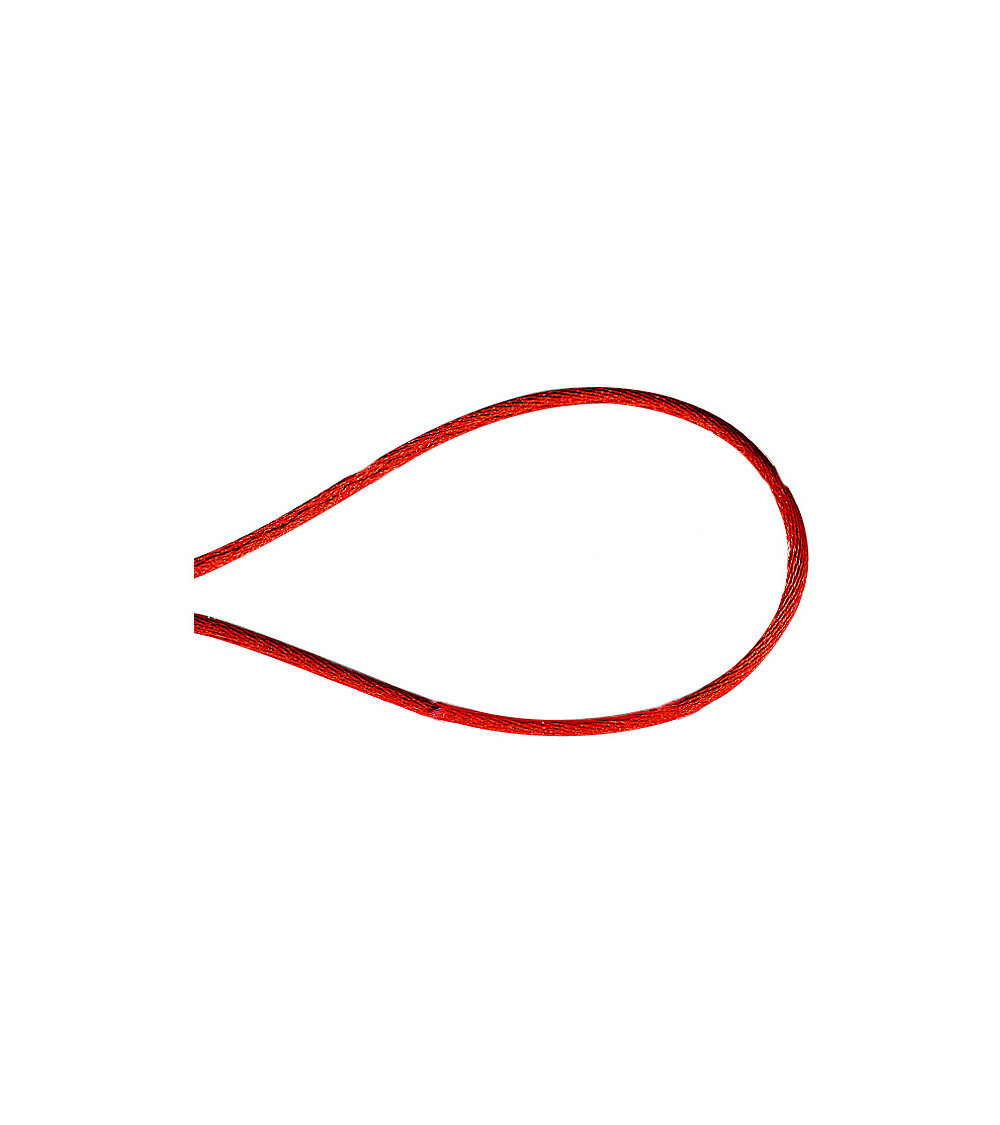 Mäuseschwanzschnur 1,2 mm rot pro Meter