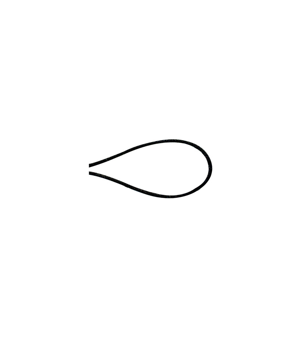 Mouse tail cord 1.2 mm black per meter