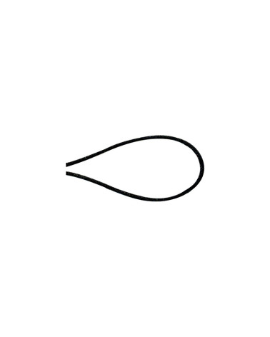 Mausschwanzschnur 1,2 mm schwarz pro Meter