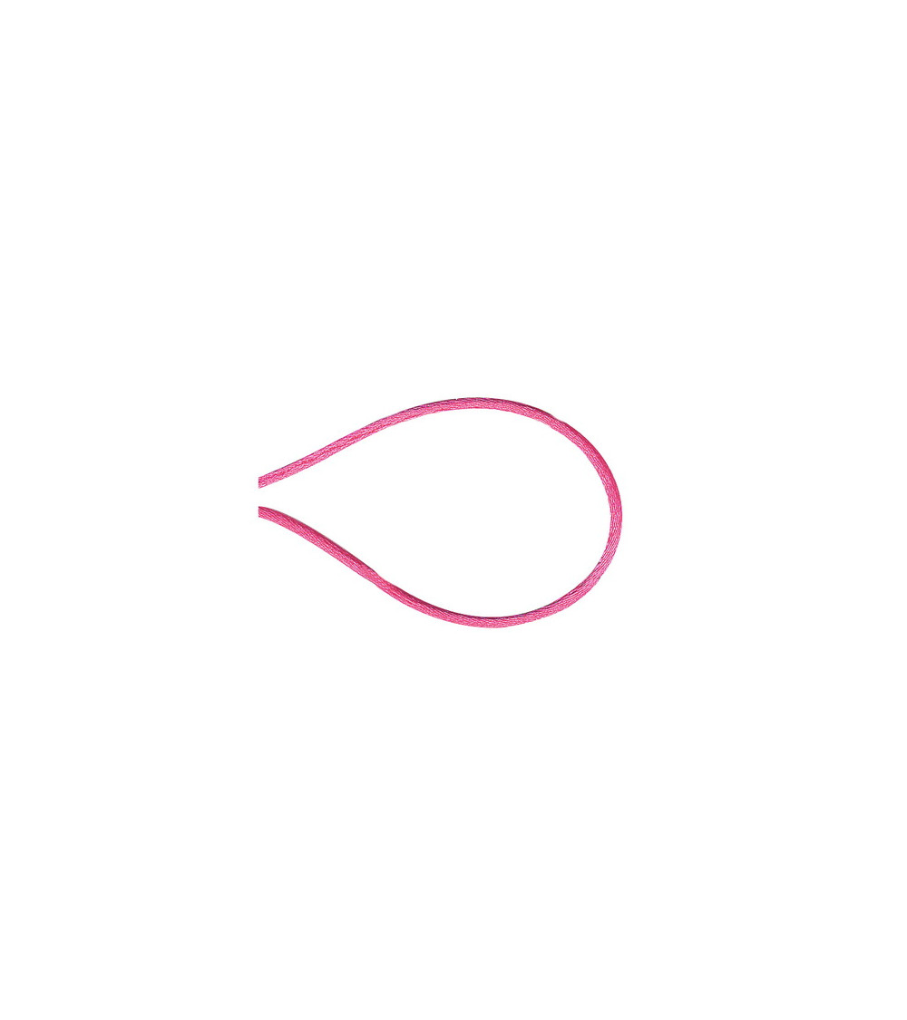 Mouse tail cord 1.2 mm raspberry by the meter