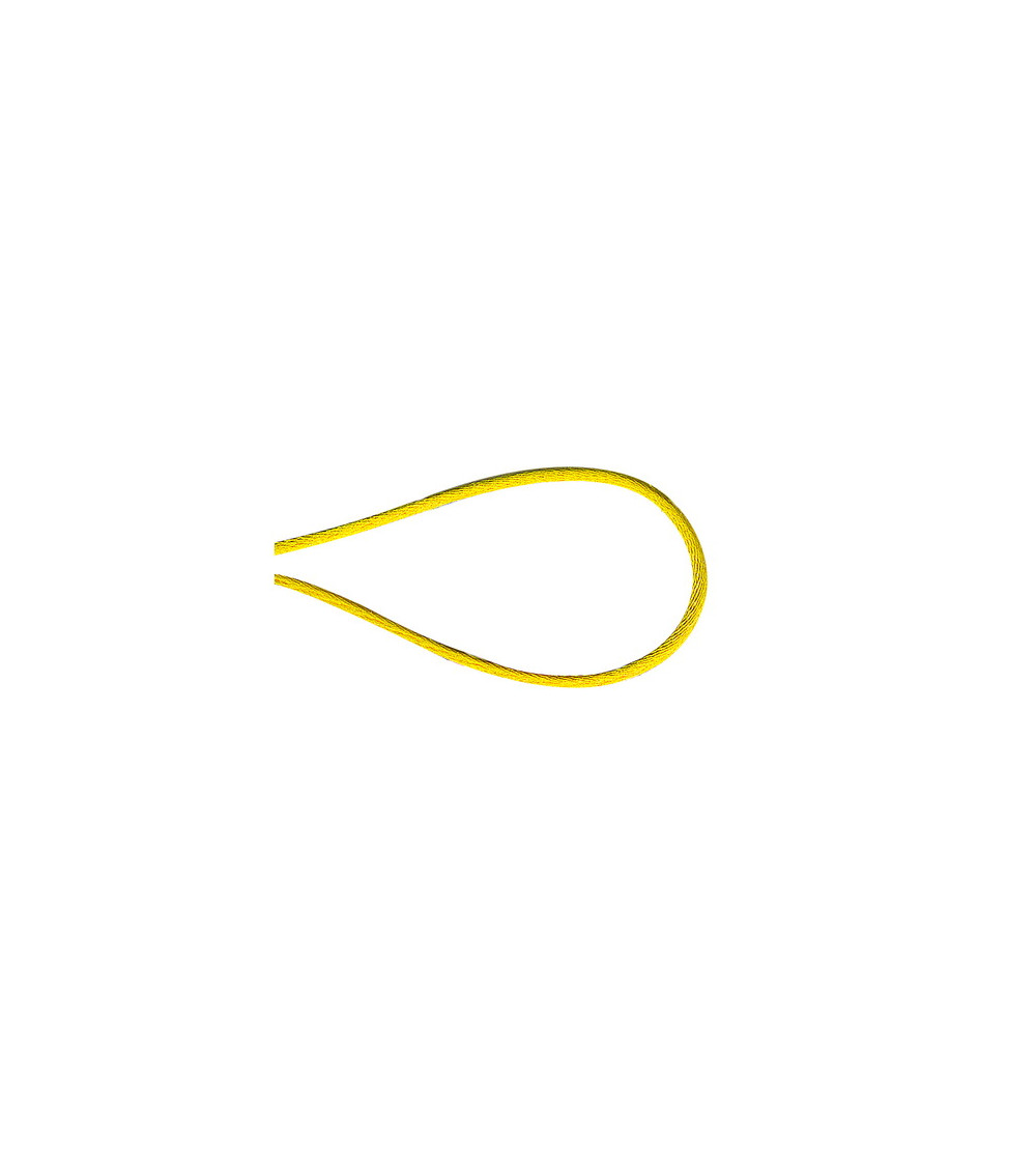 Cordon queue de souris 1,2 mm jaune citron au mètre