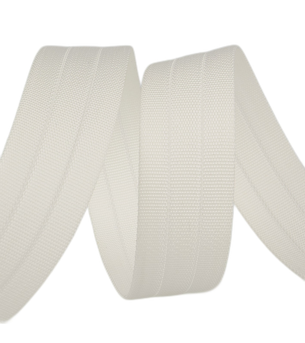 Grosgrain webbing 30mm white per meter