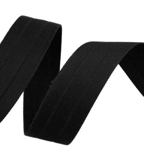 Grosgrain webbing 30mm black per meter