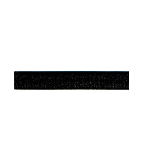 Elastic with coating 12mm black per meter