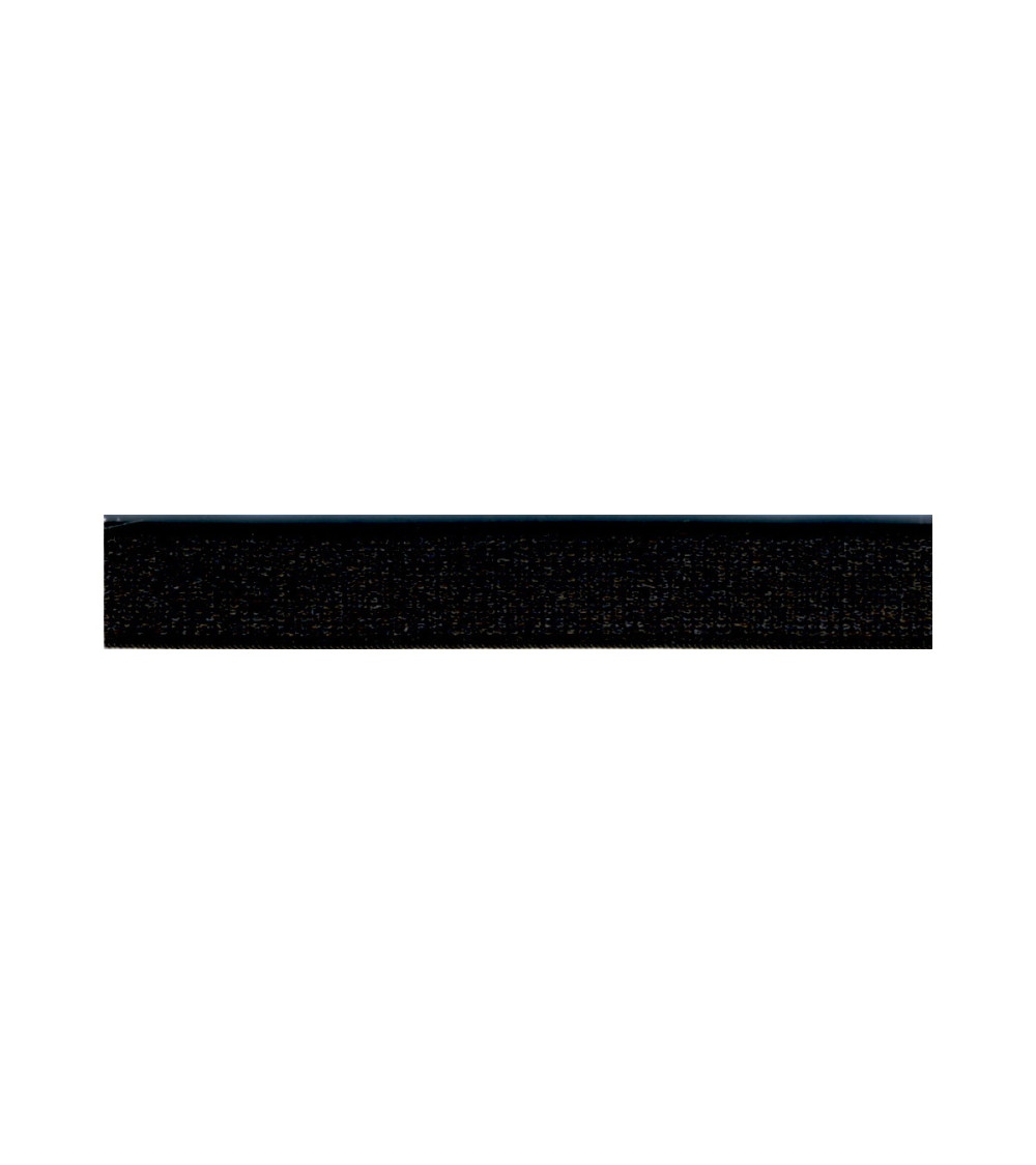 Elastic with 12mm black coating per meter