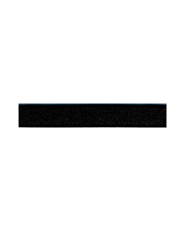 Elastic with coating 12mm black per meter