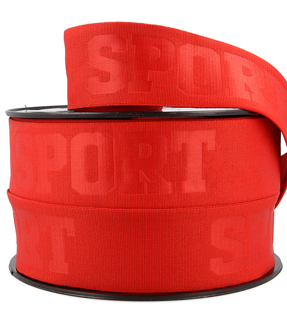 3d sport elastic 40mm red by the meter