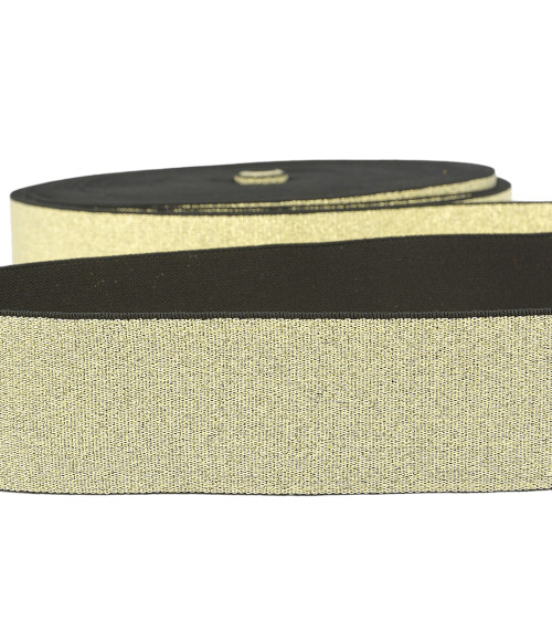Metal elastic 40mm gold per meter