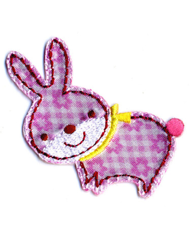 Rabbit iron-on badge