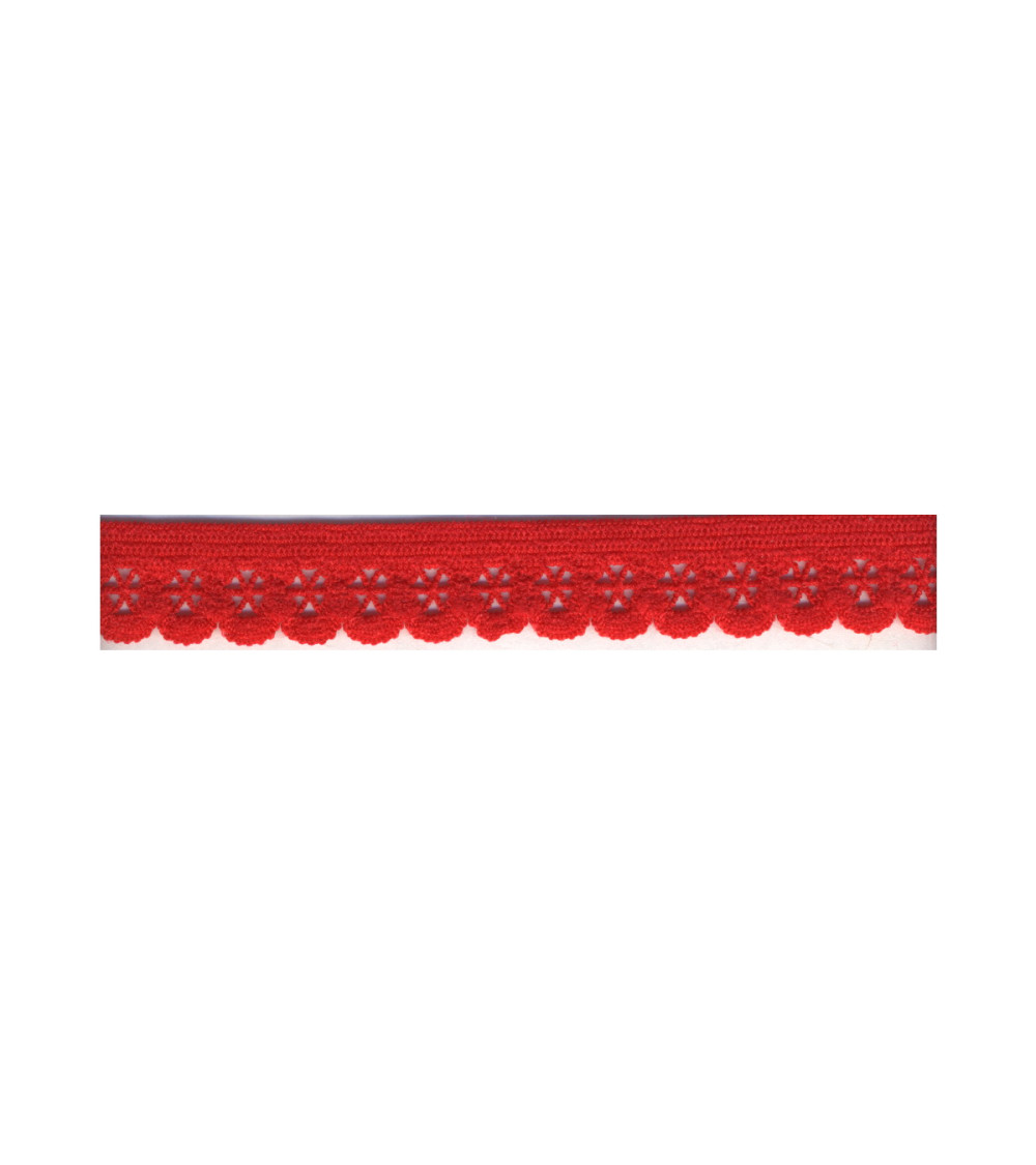Lingerie elastic 13mm Red per meter