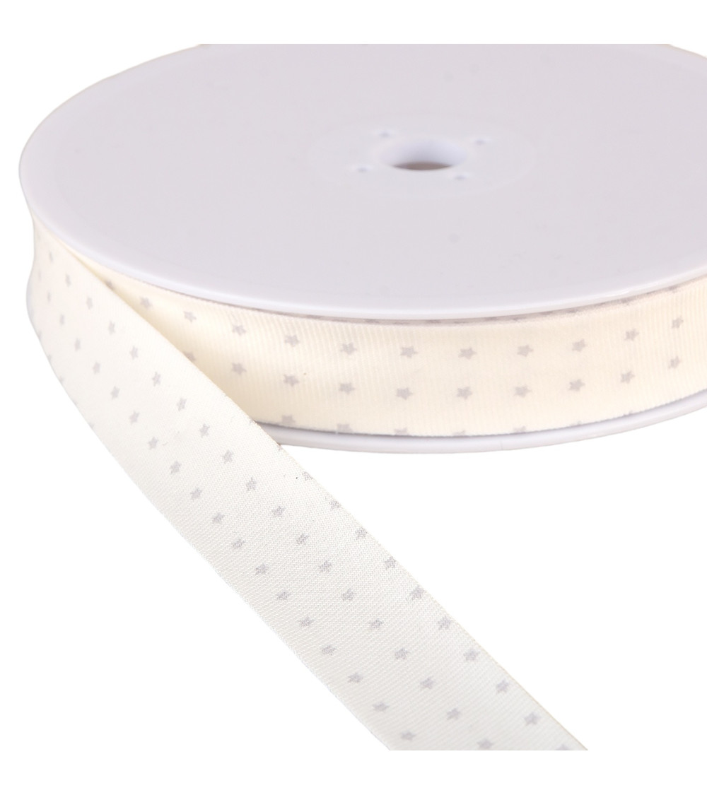 Bias star organic cotton gots Gray 20mm per meter