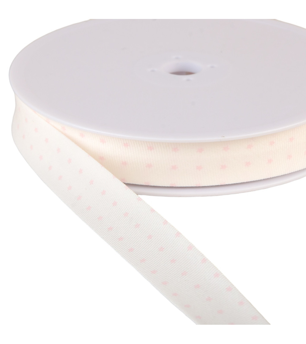 Bias star organic cotton gots Pink 20mm per meter