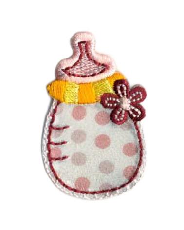 Liberty baby bottle iron-on badge