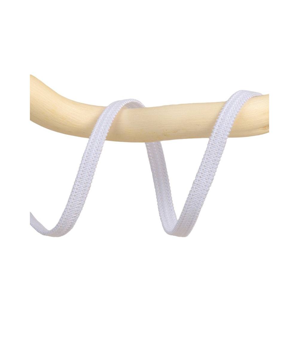 25m white elastic spool