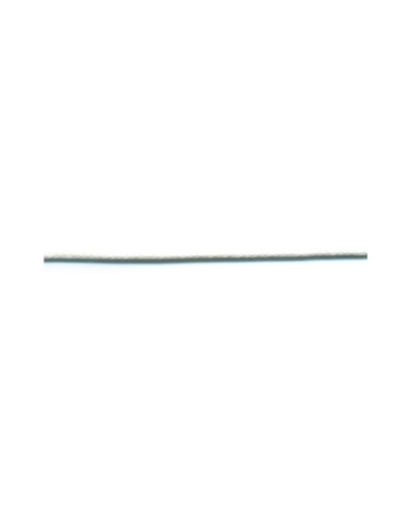 Bobine 50m lacet aspect cuir 2mm Blanc