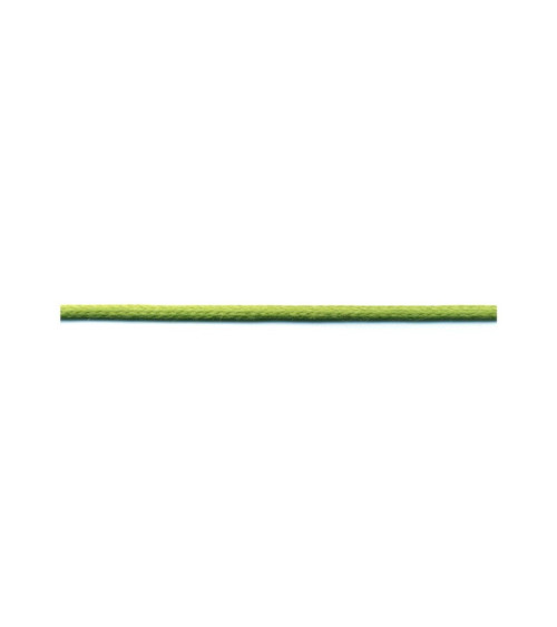 Bobine 50m lacet aspect cuir 2mm vert anis