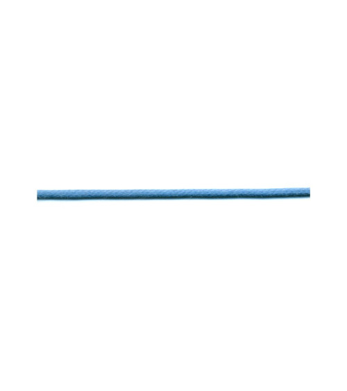 Bobine 50m lacet aspect cuir 2mm bleu lavande