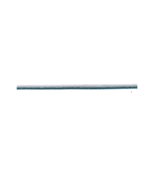 Bobine 50m lacet aspect cuir 2mm gris bleu