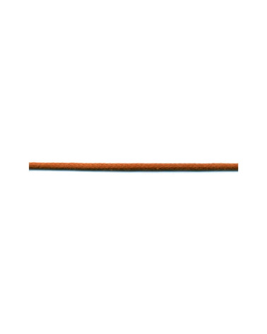 Bobine 50m lacet aspect cuir 2mm rouille