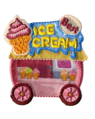 Eiscreme-Aufnäher zum Aufbügeln