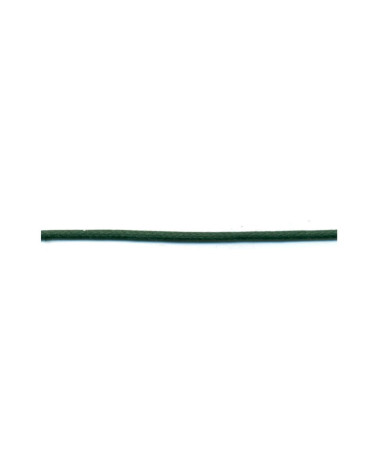 Bobine 50m lacet aspect cuir 2mm vert bouteille