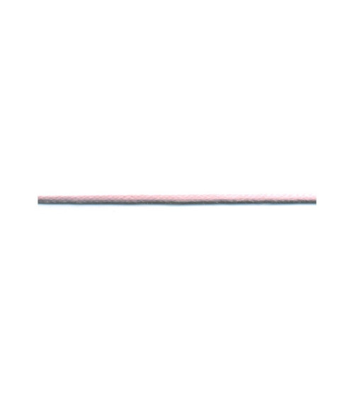 Bobine 50m lacet aspect cuir 2mm vieux rose