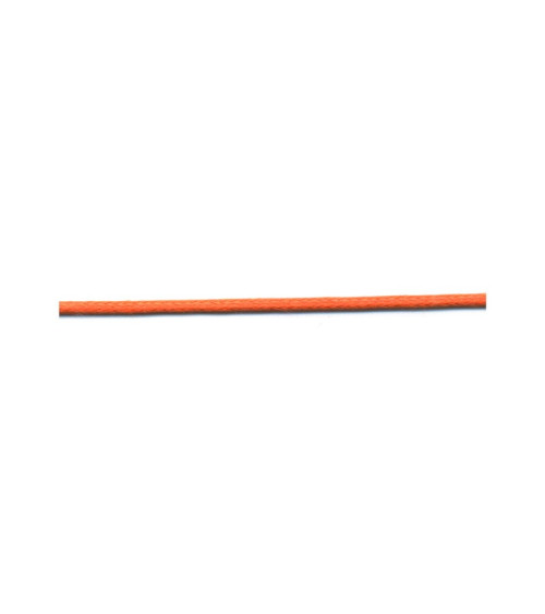 Bobine 50m lacet aspect cuir 2mm orange