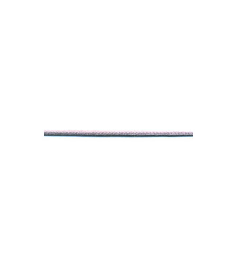 Bobine 50m lacet aspect cuir 2mm parme
