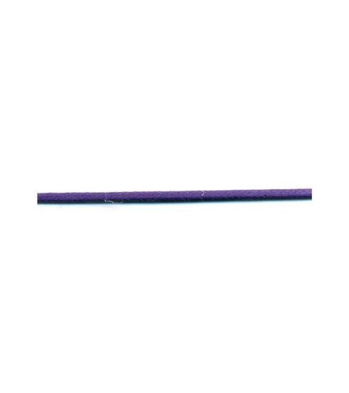 Bobine 50m lacet aspect cuir 2mm violet