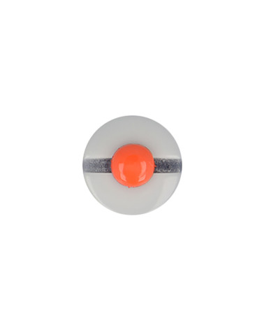 Sailor beret button 15mm white/red
