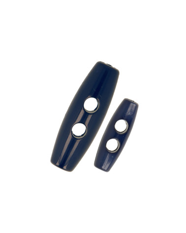 Polyester-Buchette, 2 Löcher, 25 mm, Marineblau