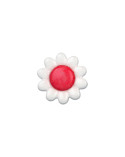 Bouton marguerite 15mm rouge