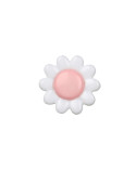 Bouton marguerite 15mm rose layette