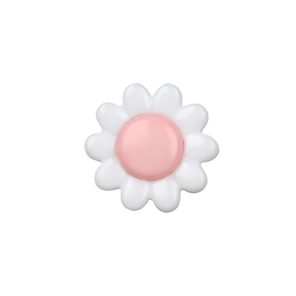 Bouton marguerite 15mm rose layette