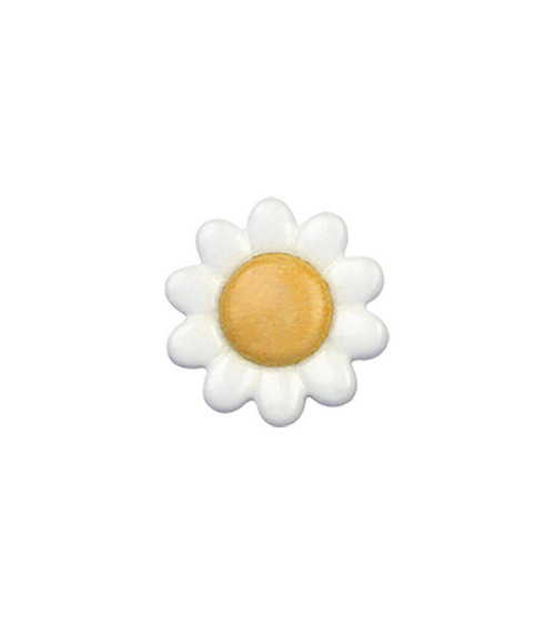 Bouton marguerite 15mm jaune