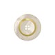 Bouton rond 4 trous 15mm ecru/or