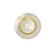 Bouton rond 4 trous 20mm ecru/or
