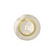 Bouton rond 4 trous 23mm ecru/or
