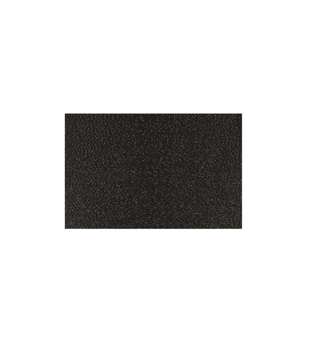 Coupon lamé thermocollant 12x30cm noir