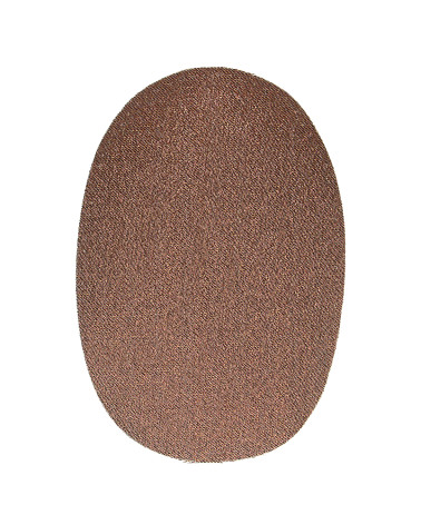 2 iron-on elbows 11.5x8.5cm brown