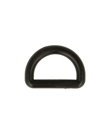Anelli a D per tracolla/tracolla 20mm neri