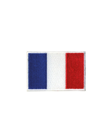 Ecusson drapeau brodé 6,5cm x 4cm france