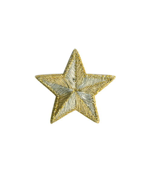 Star badge 2.5 cm silver/gold
