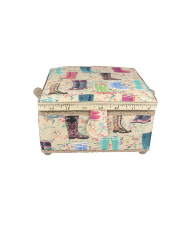 Scatola da cucito 20x20x11 cm stivale da pioggia