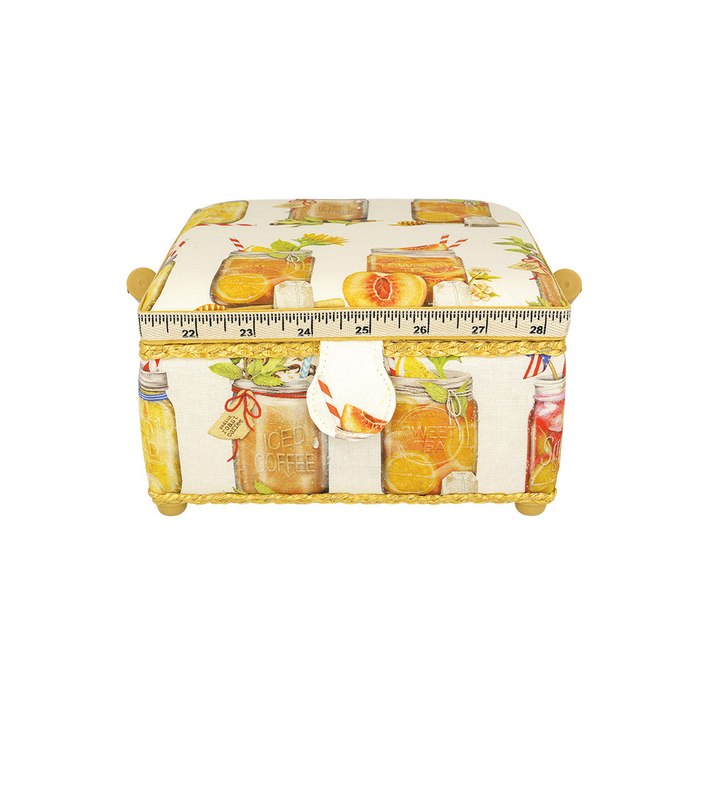Sewing box 20x20x11cm cocktails