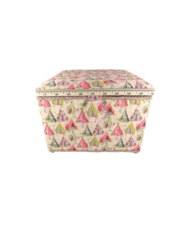 Boîte couture 26x26x19cm tipi
