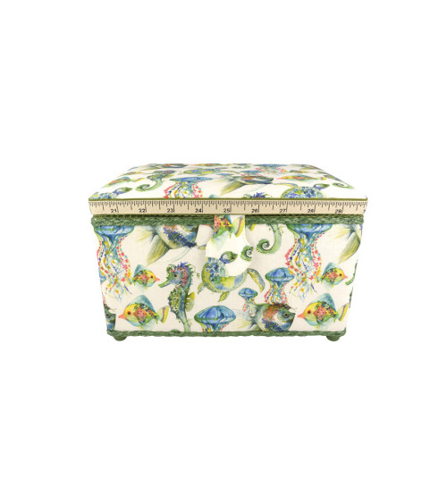 Sewing box 18x26x16cm marine universe
